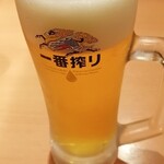 日高屋 - 生ビール(中)