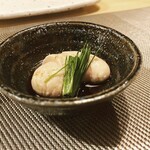 鶏割烹 まことや - プレミアムコースの天草大王の白子