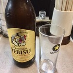 名古屋の立ち呑み 大安 - 瓶ビール_エビス