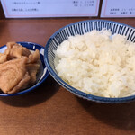 仙台中華そば 銘店嘉一 - ランチBセット（鶏皮とご飯）