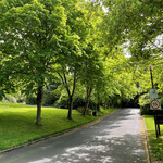 Macdonald Bath Spa Hotel - エントランスまで100mほど。歩行者は庭の中を歩く