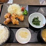 夢庵  - (料理)若鶏の唐揚げ(5個)ランチ