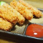 卓 - つまみハムカツその１