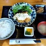 ごん蔵 - チキン南蛮定食　ご飯大盛り