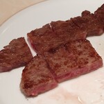ステーキハウスハマ - ロース断面