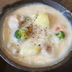 わ楽 - グツグツ熱々のクリームシチュー
