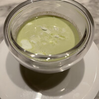 フレンチ串揚げ BEIGNET 大阪･ウメシバ - 枝豆のスープ