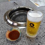 焼肉永楽 - タレと生ビール