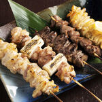 Assorted Yakitori (grilled chicken skewers) [salt or sauce] (5 pieces)