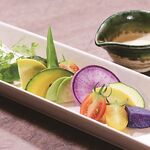 和食バル 音音 - 特別栽培野菜のコールドチーズフォンデュ