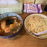 麺屋みっちゃん - チャーシューつけ麺　肉が硬い　