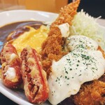 かつや - 大人様ランチ690円　盛り付け直しました。