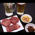 Yakiniku No Itou - おひとりちょい飲みセットダブル