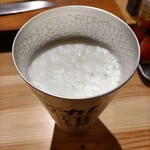 鶏焼 - 生ビール特大