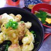 ルマーダ - 料理写真:大人気！タコぶつ切りの天ぷらのっけタコ天丼じゃ～定食。880円