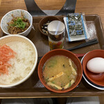 Sukiya - 牛たまかけ定食