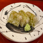 勢麟 - ボタン海老の昆布締め