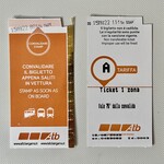 Marien Platz Ristorante e Birreria - 往復切符の打刻を見ると «Città Alta» に約二時間滞在したことが分かる