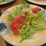 ドン・キホーテ - パエリアに付くサラダ