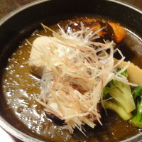 平川 - 揚げ鰤と大根の鉄板焼き