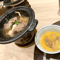 個室会席 北大路 新宿茶寮 - 台の物：黒毛和牛サーロインすき焼き