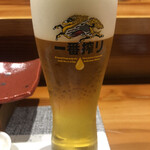 鮨匠 のむら - 生ビール