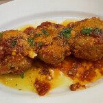 ピッツェリア チーロ - トマトの酸味が効いた美味しいミートボール！