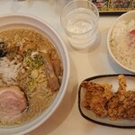 油そばと燕三条系ラーメン 背脂体験 - 