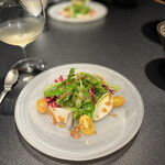 西麻布 焼肉 X - サラダ　抽出した胡麻を使ったドレッシング