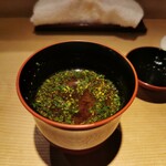 東麻布 天本 - 赤出汁