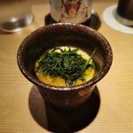 東麻布 天本 - あおさとコノワタの茶碗蒸し