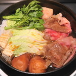 肉 いせや - すき焼きの完成