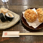 蕎麦 土山人 - 2022.3.12  桜えびのかき揚げと巻寿司