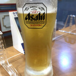 紅葉亭 - 生ビール550円。キンキン、キレッキレ、欠かせない一杯です