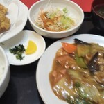 中国料理 華北飯店 - 八宝菜セット