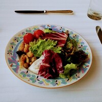 パノラミックレストラン ル・ノルマンディ - グリーンサラダは新鮮でひとつひとつの野菜の素材が生きている