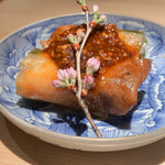 炭火焼き鳥 鶏尽 花れ - 【過去メニュー】山菜と鶏ハムの春巻