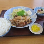 里の家 - 牛焼肉定食ご飯大盛