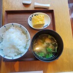 Nihombashi Asada - ご飯に味噌汁、だし巻き玉子