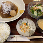 Kisetsuryourinakahara - 豚角煮３個ランチ定食