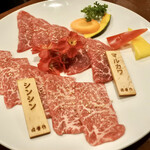 E-Go Sendai Gyuu Yakiniku Niku Housaku - マルカワ　¥1,390
                        シンシン　¥1,590