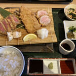 とんかつ・牛かつ ふく徳 - 三得定食2600円