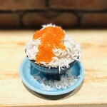 Overflowing whitebait salmon roe bowl