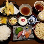 Umiyamatei Icchou - ご飯もうどんも天ぷらも刺身も茶碗蒸し様勢揃い♥