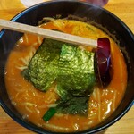 会津ラーメン 和 - 濃厚味噌ラーメン（4辛）