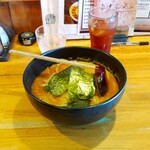 会津ラーメン 和 - 濃厚味噌ラーメン（4辛）