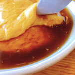 大阪王将  - 天津飯大盛タレ多め
毎月18日天津飯の日
無料で玉子2枚重ね