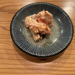 鮨おにかい - ドライトマトと蕗の白和え（マスカルポーネ）
