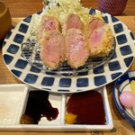 ヘレカツマニア＠豚行 - へレカツ定食。