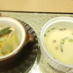 Kasen Kyou Idutsuya - 茶碗蒸しと何かお野菜